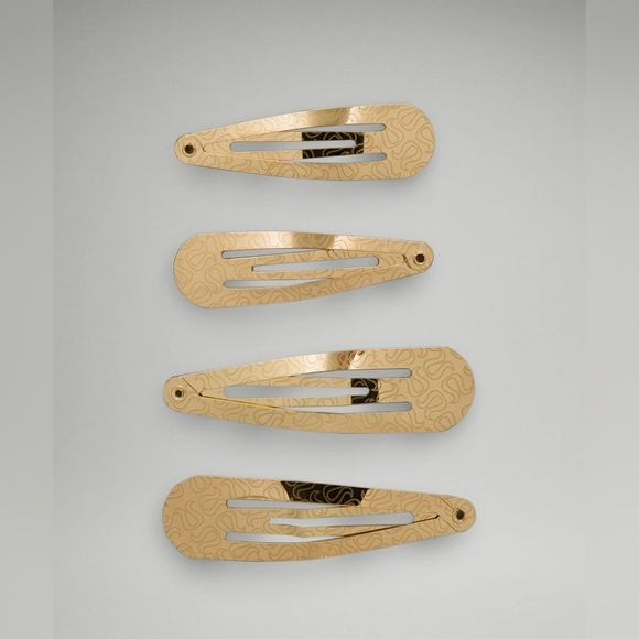 lululemon athletica Accessories - Lululemon Gold Snap Clips *4 Pack NWT